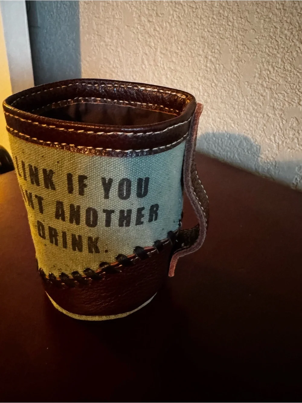 NWT Myra Bags “Blink if you need another drink” can holders (Set of 4)